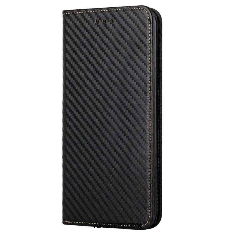 Puhelinkuoret iPhone 14 Pro Suojaketju Kuori Kotelot Flip Strappy Carbon Fiber Style