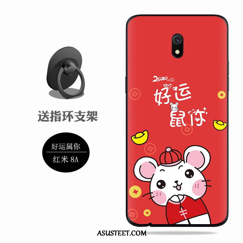 Redmi 8a Kuoret Murtumaton Pesty Suede Kuori Puhelimen Punainen