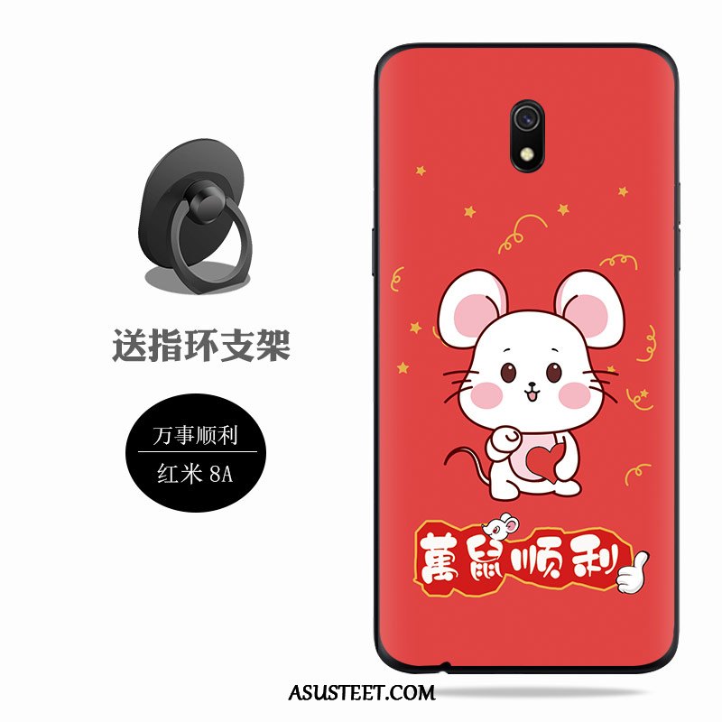 Redmi 8a Kuoret Murtumaton Pesty Suede Kuori Puhelimen Punainen