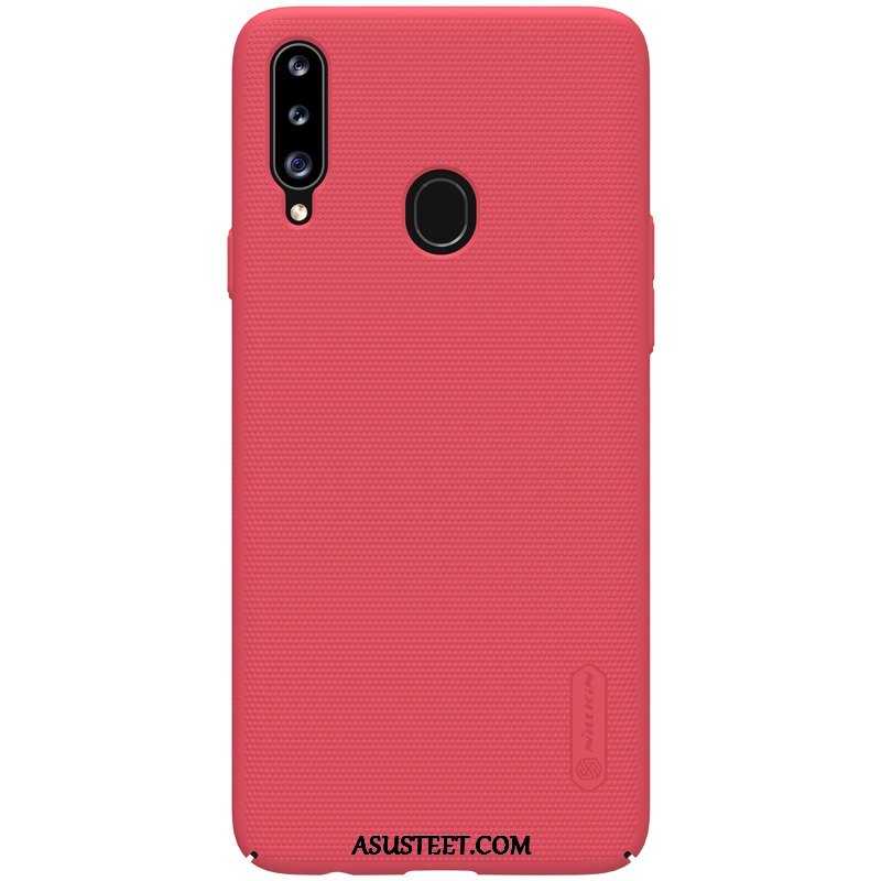 Samsung Galaxy A20s Kuoret Kotelo Pesty Suede Suojaus Tuki Kova