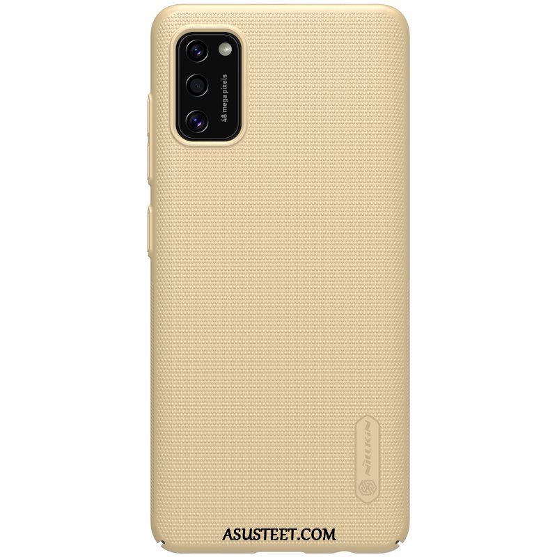 Samsung Galaxy A41 Kuoret Pesty Suede Kevyt Suojaus Kotelo Punainen