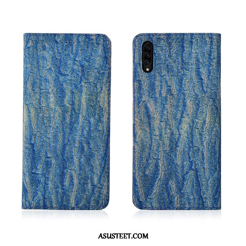 Samsung Galaxy A50s Kuori Kuoret Pesty Suede Valkoinen Nahka Tähti Tide-brändi