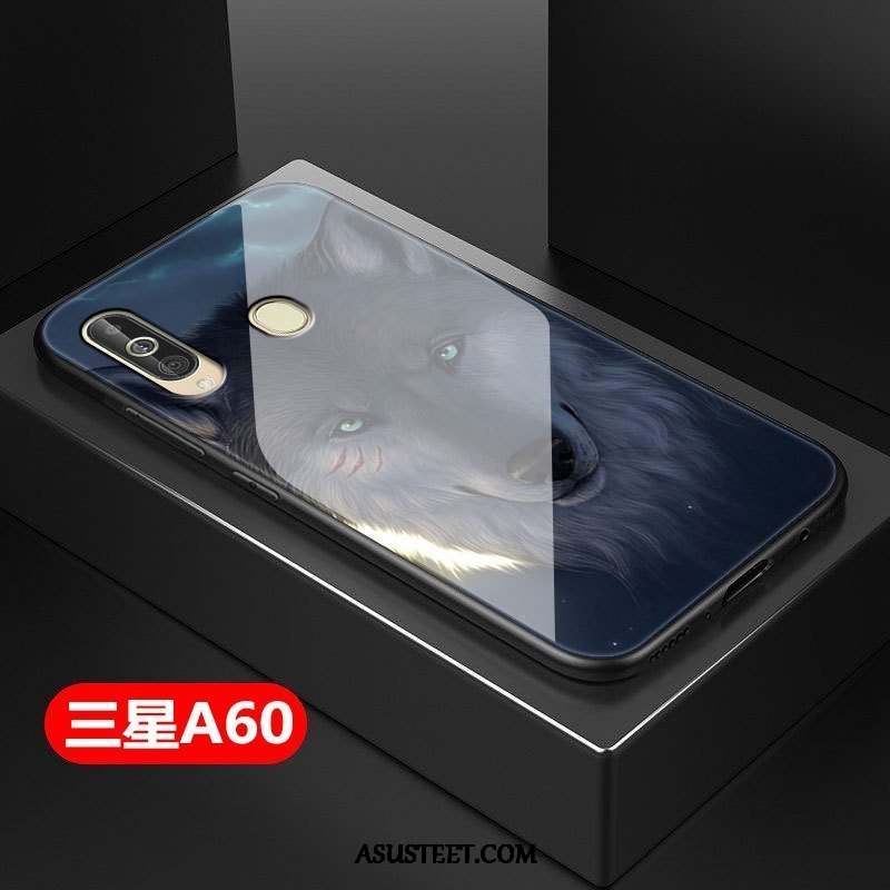 Samsung Galaxy A60 Kuoret Kissa Tähti Musta Kova Murtumaton