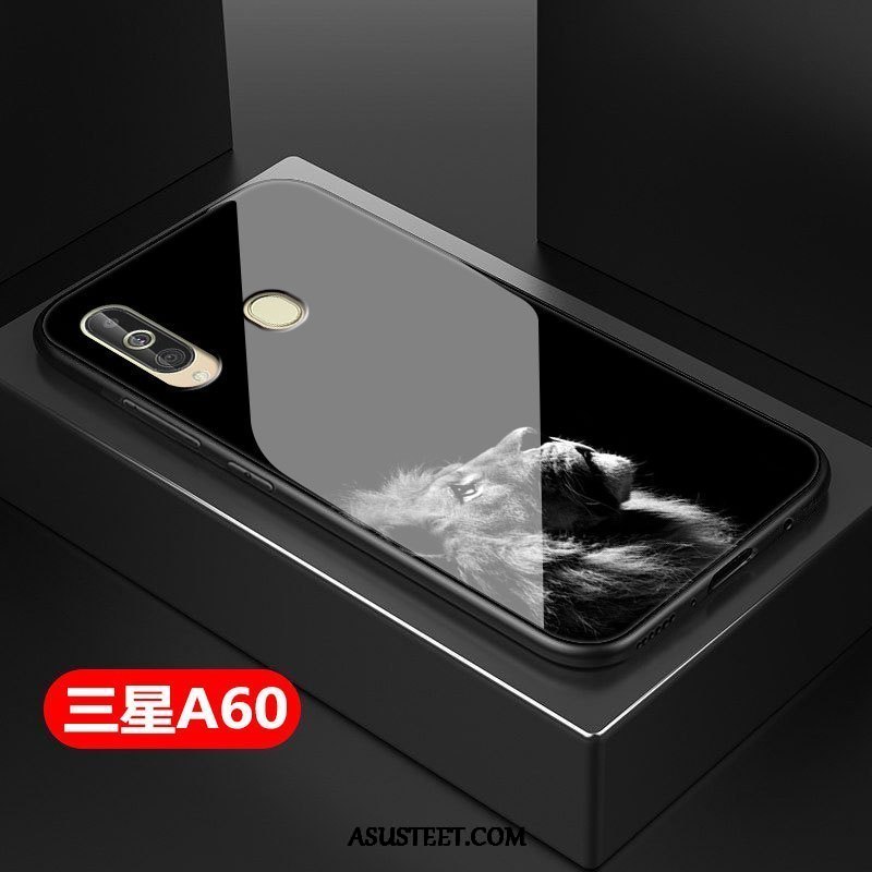 Samsung Galaxy A60 Kuoret Kissa Tähti Musta Kova Murtumaton