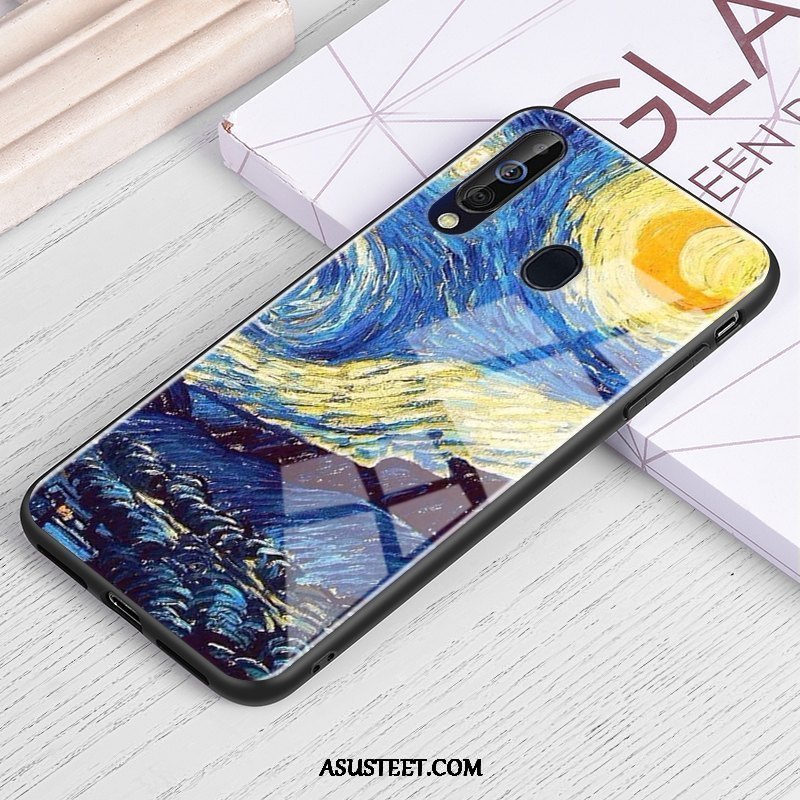 Samsung Galaxy A60 Kuori Kuoret Kotelo Puhelimen Tähtitaivas Trendi Lasi