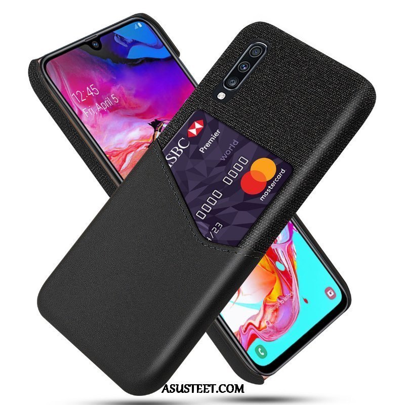 Samsung Galaxy A70 Kuoret Oranssi Kortti Suojaus Luova Tähti