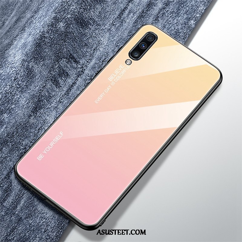 Samsung Galaxy A70 Kuori Kuoret Kaltevuus Lasi Net Red Kotelo