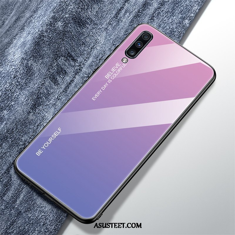 Samsung Galaxy A70 Kuori Kuoret Kaltevuus Lasi Net Red Kotelo