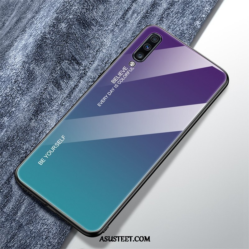 Samsung Galaxy A70 Kuori Kuoret Kaltevuus Lasi Net Red Kotelo