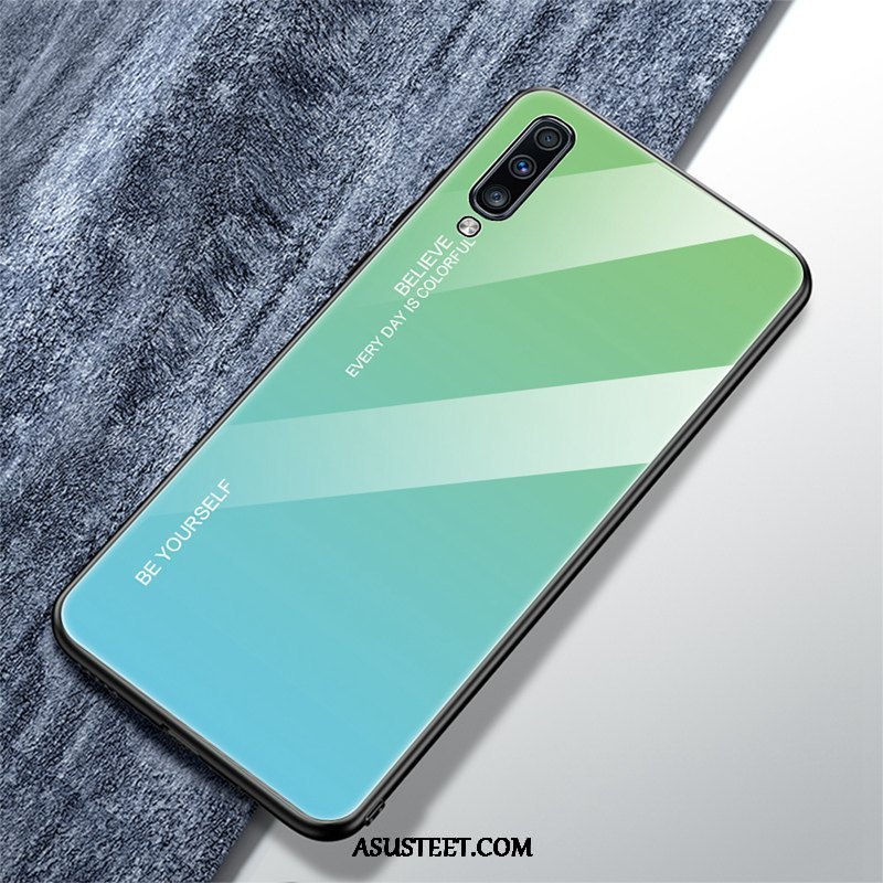 Samsung Galaxy A70 Kuori Kuoret Kaltevuus Lasi Net Red Kotelo