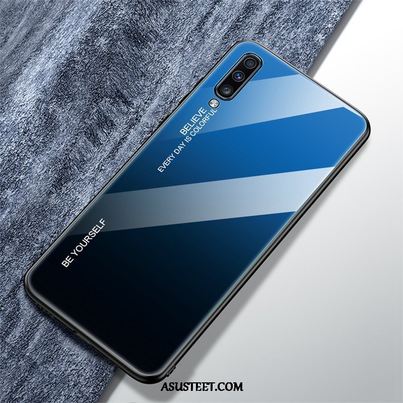 Samsung Galaxy A70 Kuori Kuoret Kaltevuus Lasi Net Red Kotelo