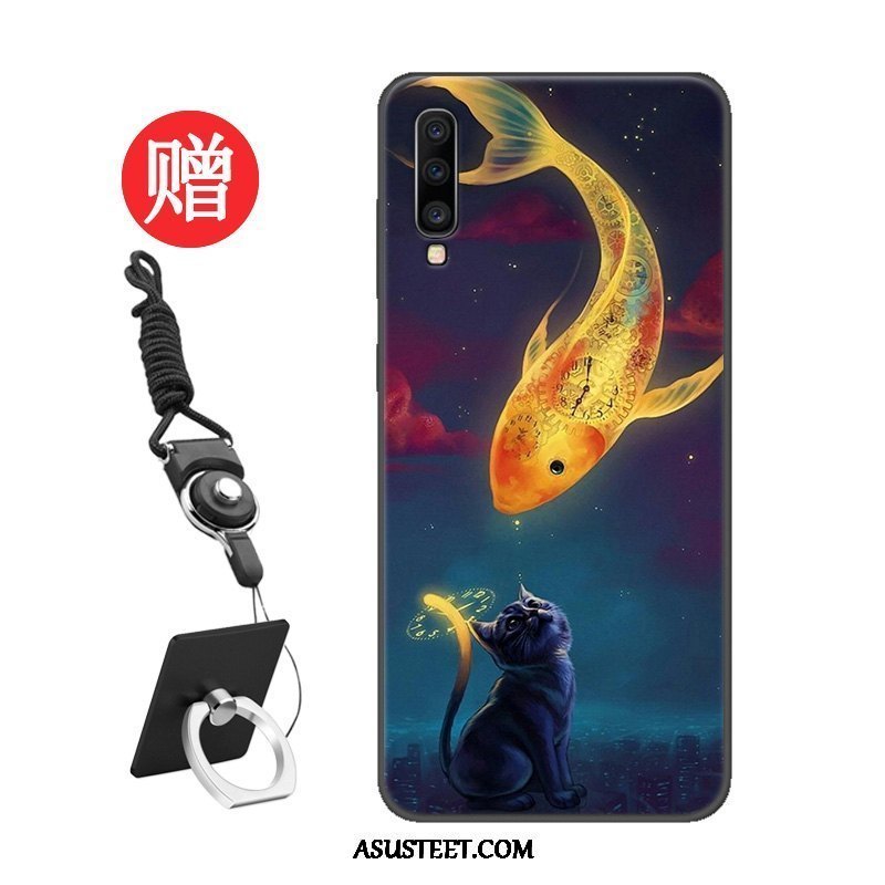 Samsung Galaxy A70 Kuori Kuoret Net Red Karkaisu Trendi Suojaus Malli