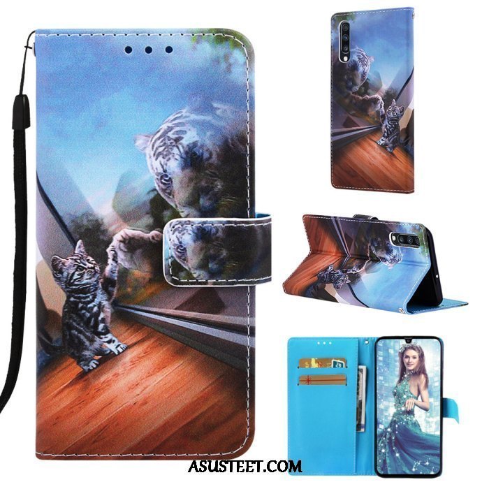 Samsung Galaxy A70 Kuori Kuoret Tähti Musta Murtumaton Kotelo