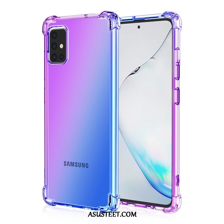 Samsung Galaxy A71 Kuoret Jauhe Tähti Kulta Suupaltti Murtumaton