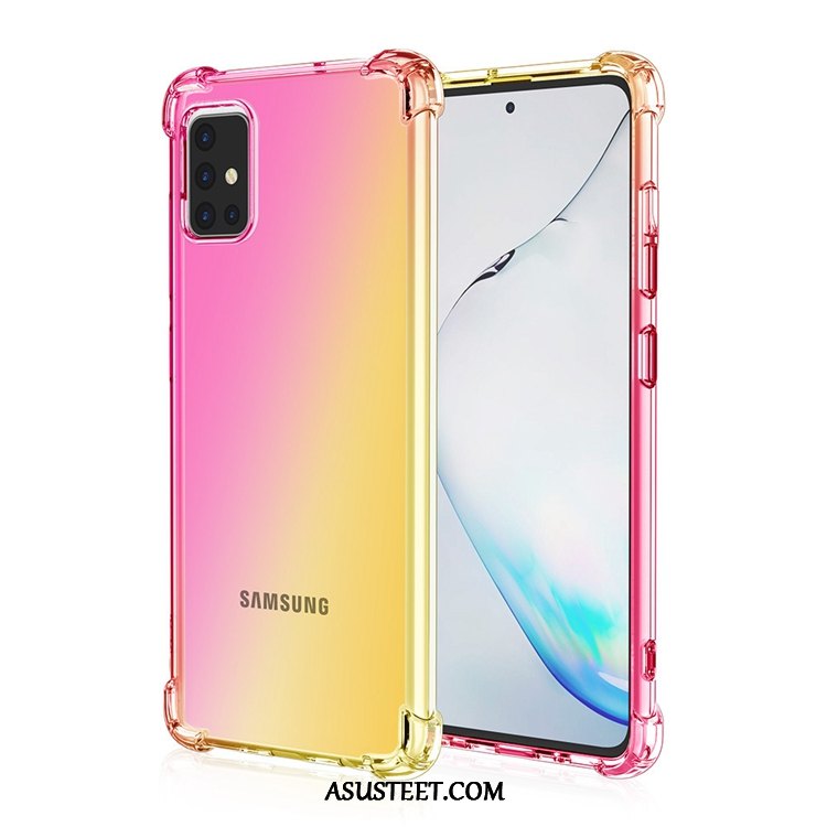 Samsung Galaxy A71 Kuoret Jauhe Tähti Kulta Suupaltti Murtumaton