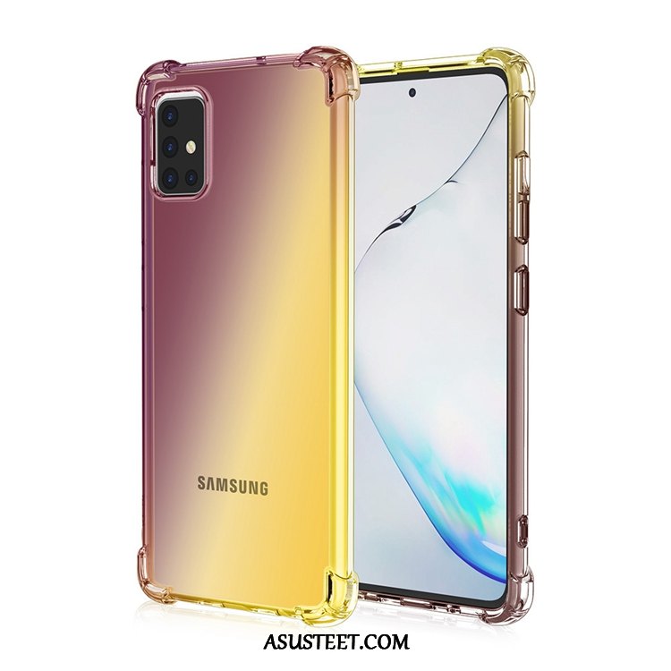 Samsung Galaxy A71 Kuoret Jauhe Tähti Kulta Suupaltti Murtumaton