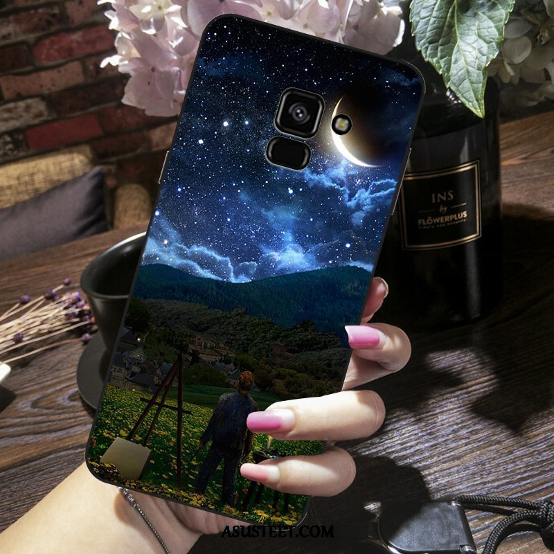 Samsung Galaxy A8 Kuoret Kuori Puhelimen All Inclusive Tähti Musta