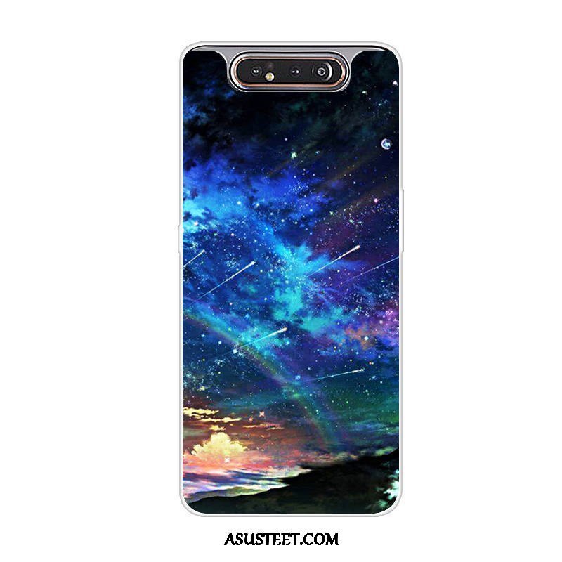 Samsung Galaxy A80 Kuoret Tähti Silikoni Harmaa All Inclusive Kuori