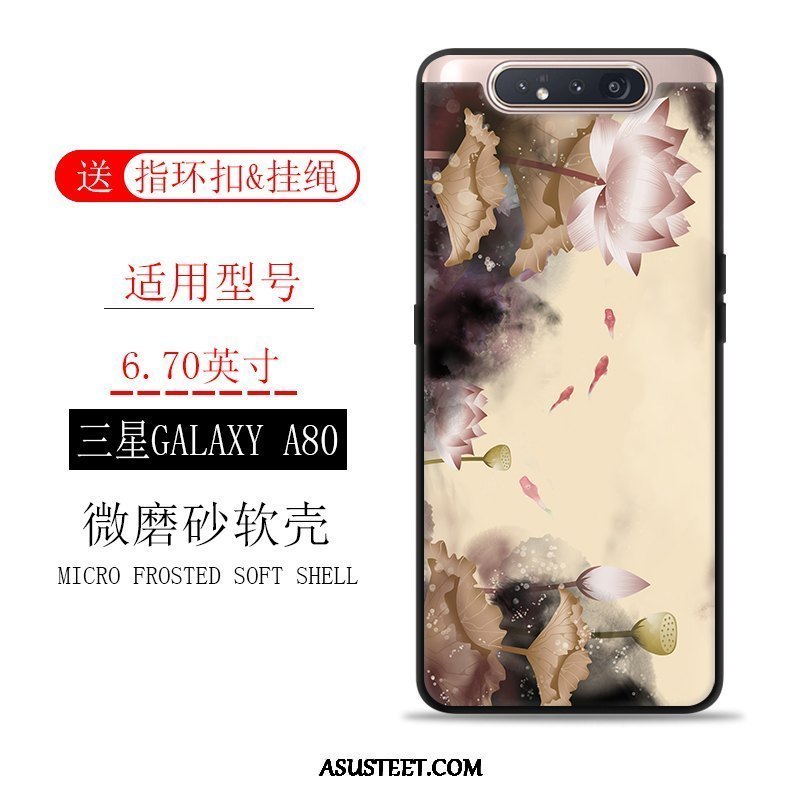 Samsung Galaxy A80 Kuori Kuoret Suojaus Puhelimen Tuuli Murtumaton Pesty Suede