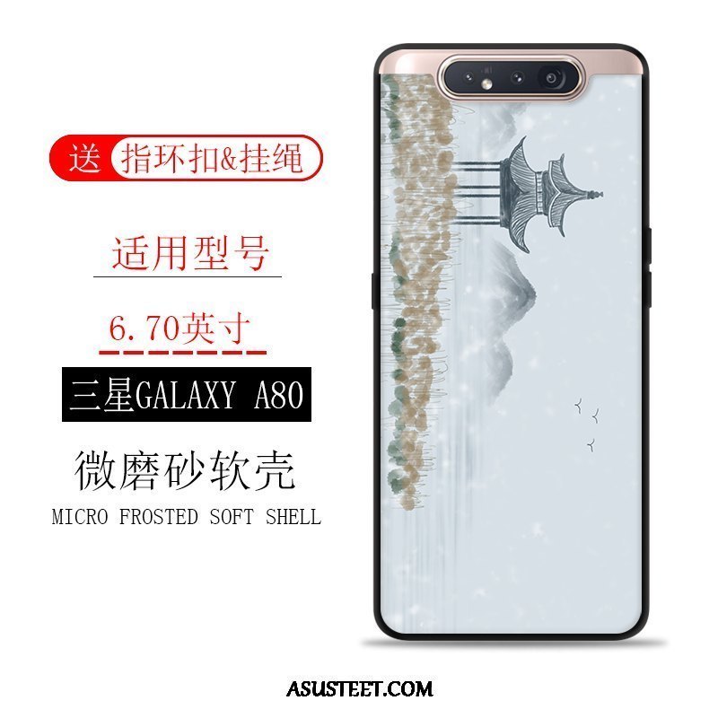 Samsung Galaxy A80 Kuori Kuoret Suojaus Puhelimen Tuuli Murtumaton Pesty Suede