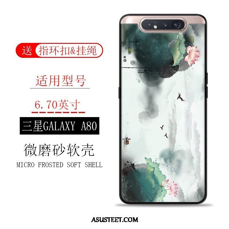 Samsung Galaxy A80 Kuori Kuoret Suojaus Puhelimen Tuuli Murtumaton Pesty Suede