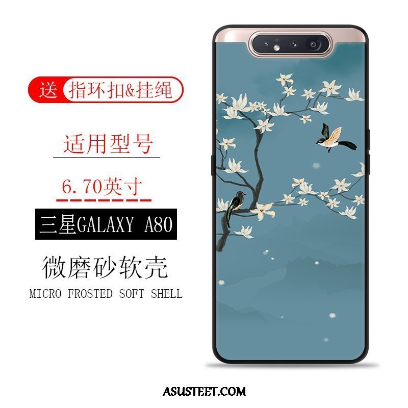 Samsung Galaxy A80 Kuori Kuoret Suojaus Puhelimen Tuuli Murtumaton Pesty Suede