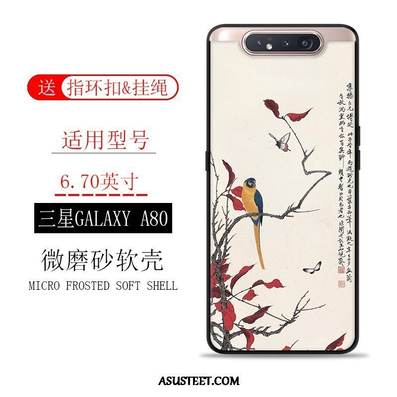 Samsung Galaxy A80 Kuori Kuoret Suojaus Puhelimen Tuuli Murtumaton Pesty Suede