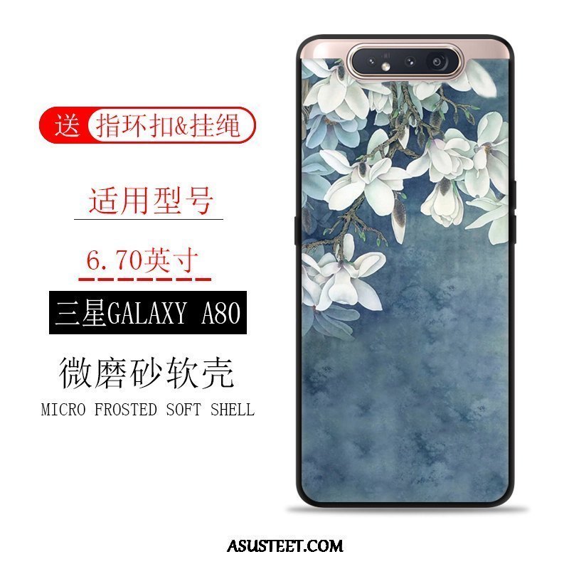 Samsung Galaxy A80 Kuori Kuoret Suojaus Puhelimen Tuuli Murtumaton Pesty Suede