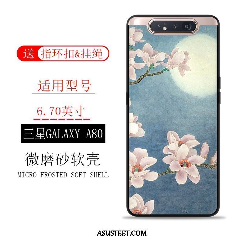 Samsung Galaxy A80 Kuori Kuoret Suojaus Puhelimen Tuuli Murtumaton Pesty Suede