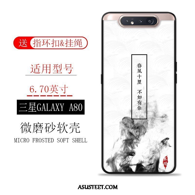 Samsung Galaxy A80 Kuori Kuoret Suojaus Puhelimen Tuuli Murtumaton Pesty Suede