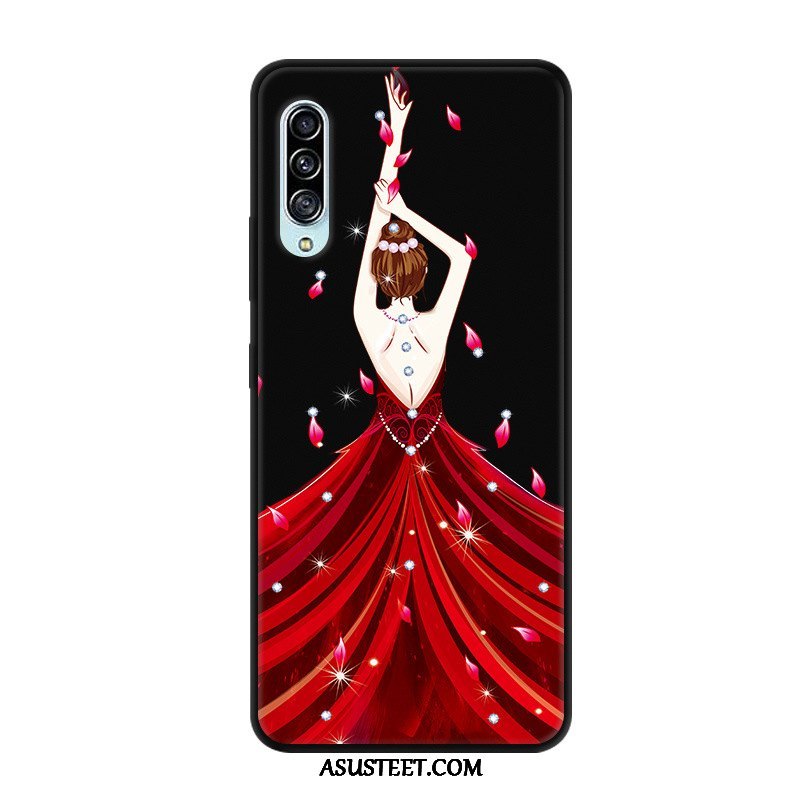 Samsung Galaxy A90 5g Kuoret Silikoni Suojaus Puhelimen Kuori Musta