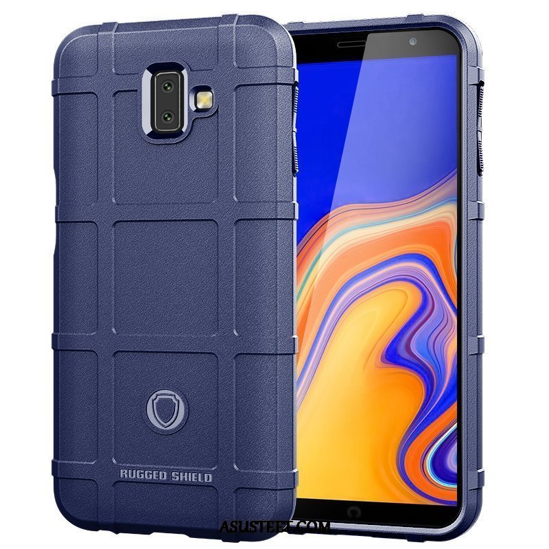 Samsung Galaxy J6+ Kuori Kuoret Silikoni Suojaus Harmaa Kotelo Kukkakuvio