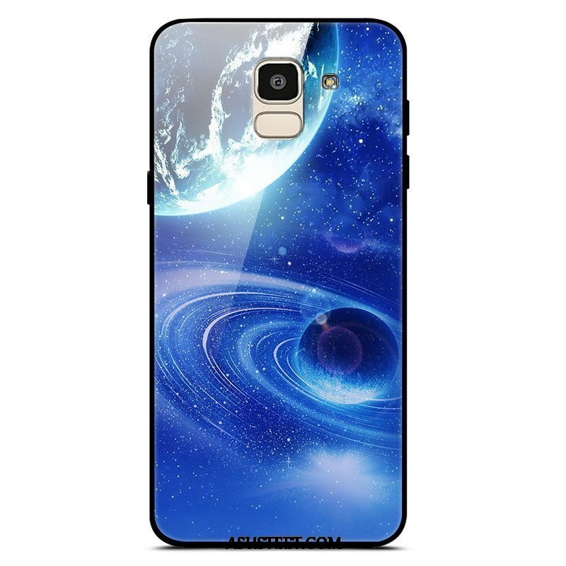 Samsung Galaxy J6 Kuori Kuoret Tähti Murtumaton Trendi Sininen