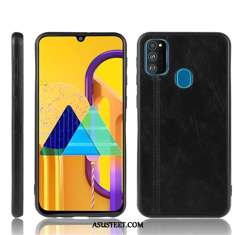 Samsung Galaxy M30s Kuoret Kotelo Musta Kuori Suojaus Puhelimen