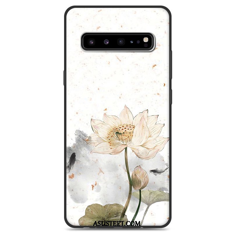 Samsung Galaxy S10 5g Kuoret Kuori Kotelo Tähti Tuuli Valkoinen