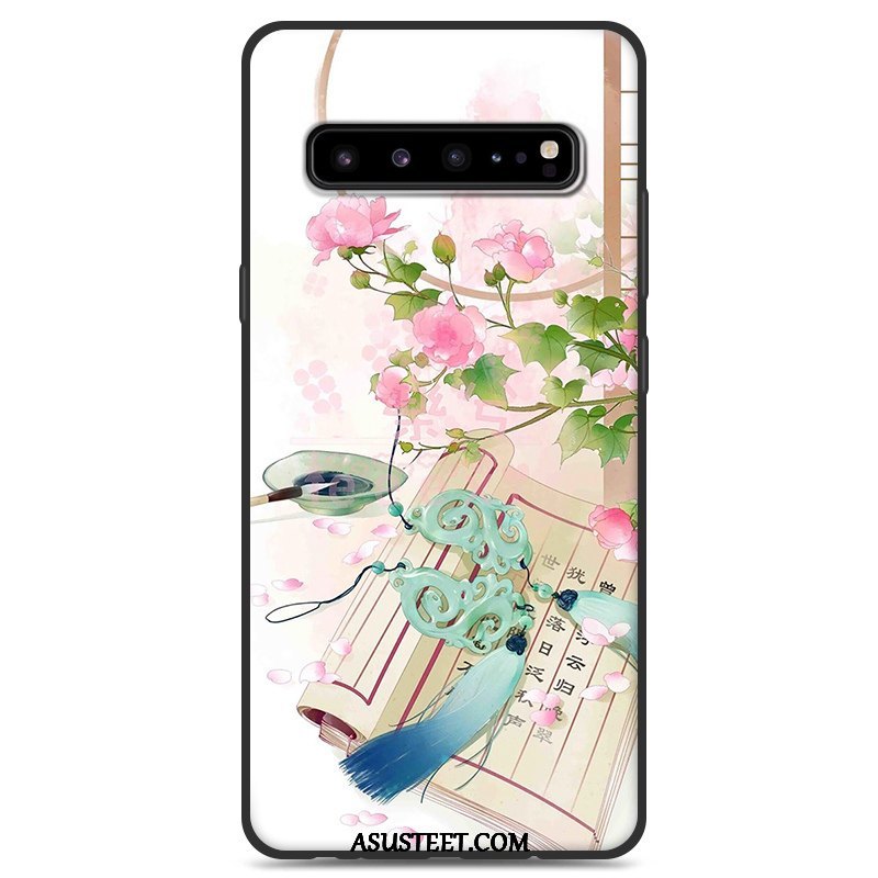 Samsung Galaxy S10 5g Kuoret Kuori Kotelo Tähti Tuuli Valkoinen