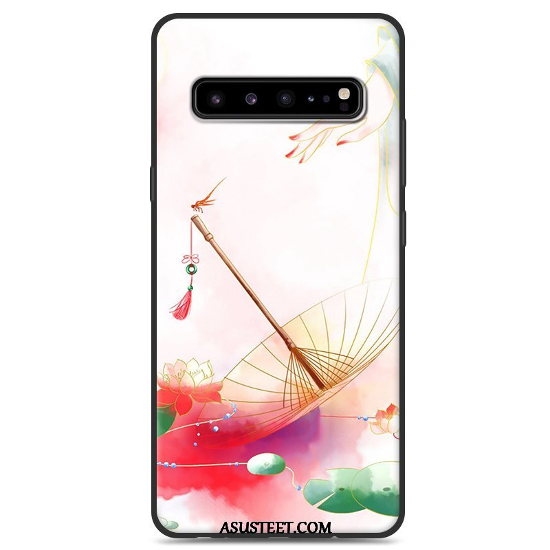 Samsung Galaxy S10 5g Kuoret Kuori Kotelo Tähti Tuuli Valkoinen