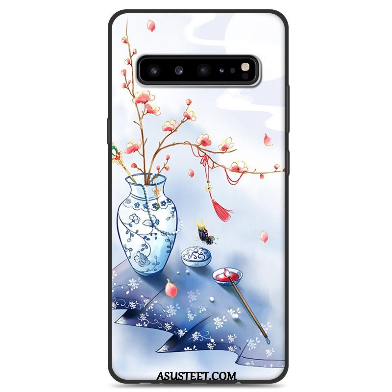 Samsung Galaxy S10 5g Kuoret Kuori Kotelo Tähti Tuuli Valkoinen