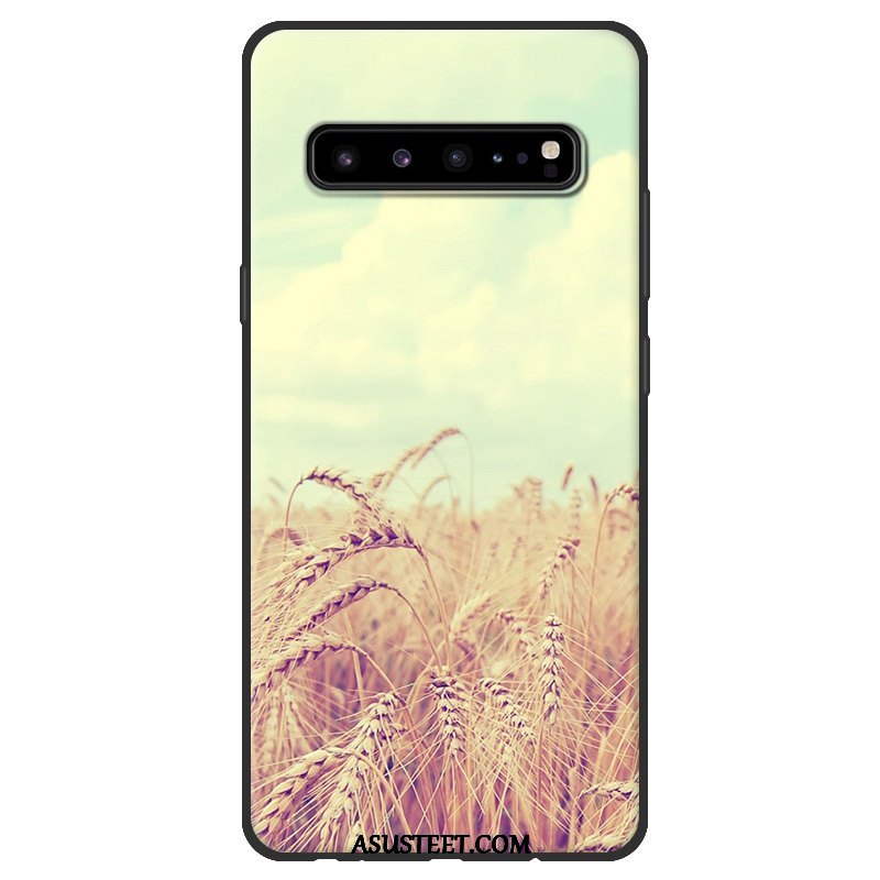 Samsung Galaxy S10 5g Kuoret Tähti Puhelimen Suojaus Pesty Suede Jauhe