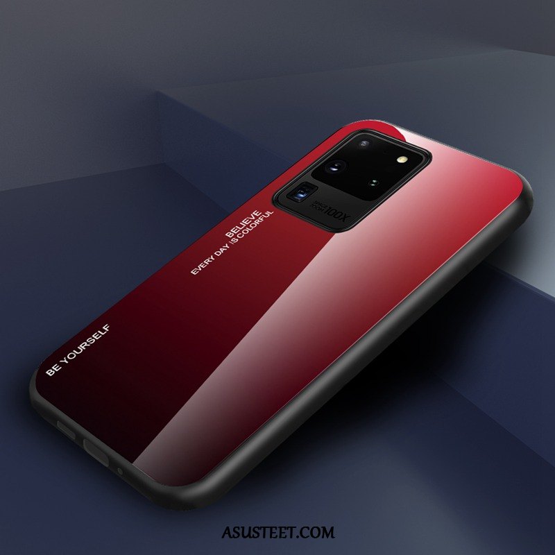 Samsung Galaxy S20 Ultra Kuoret Net Red Suojaus Karkaisu Rakastunut Sarjakuva