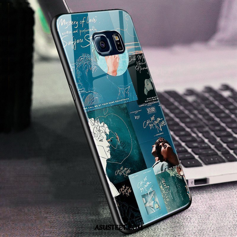 Samsung Galaxy S6 Kuori Kuoret Keltainen Tähti Lasi Puhelimen