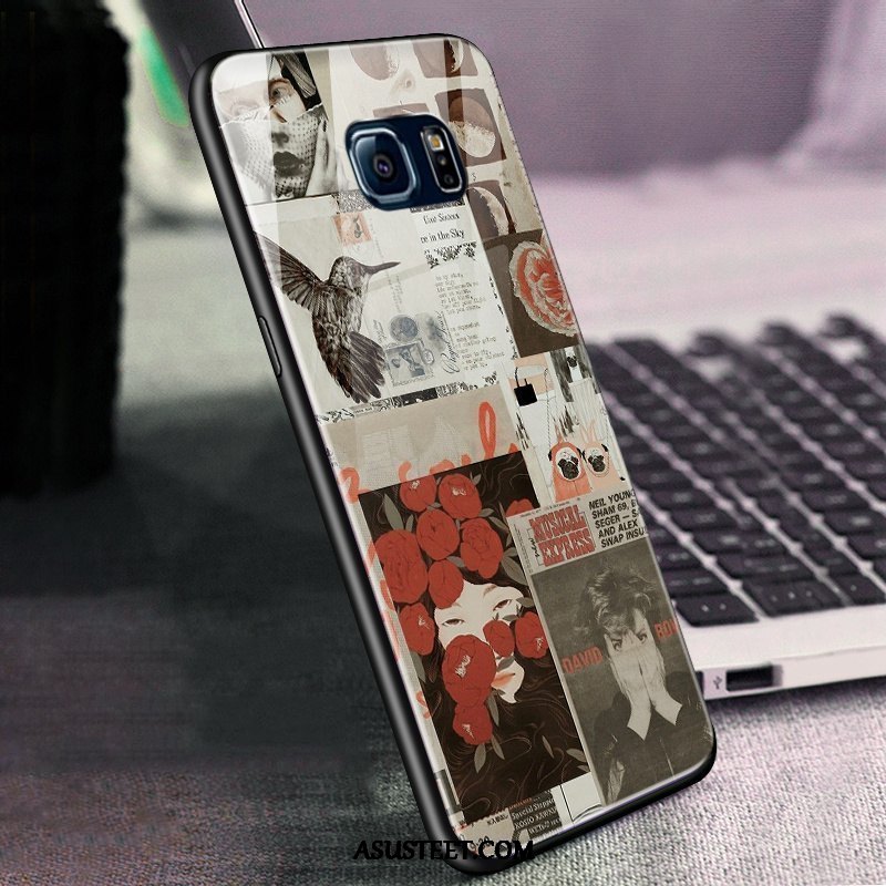 Samsung Galaxy S6 Kuori Kuoret Keltainen Tähti Lasi Puhelimen