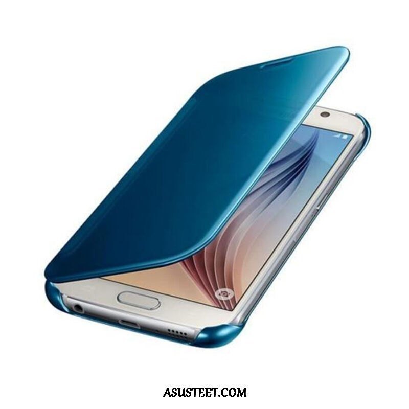 Samsung Galaxy S6 Kuori Kuoret Nahkakotelo Suojaus Kortti Peili Puhelimen