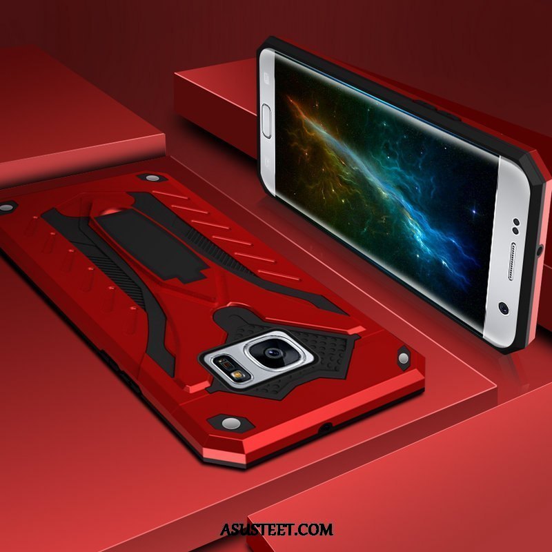 Samsung Galaxy S7 Edge Kuoret Tähti Kuori Kotelo Punainen Puhelimen
