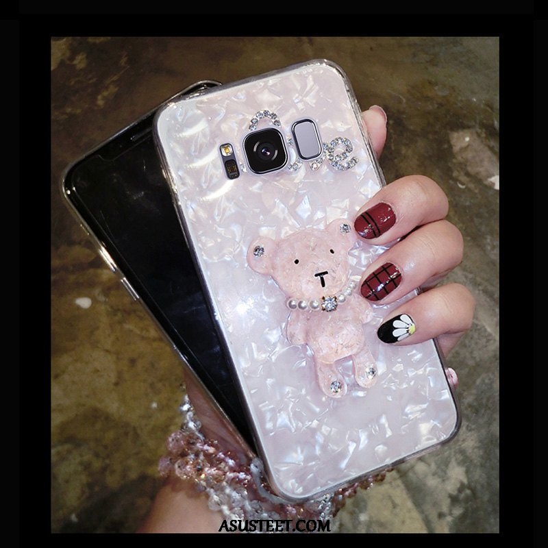 Samsung Galaxy S8+ Kuoret Luova Pehmeä Neste Kuori Suojaus Rhinestone Inlay