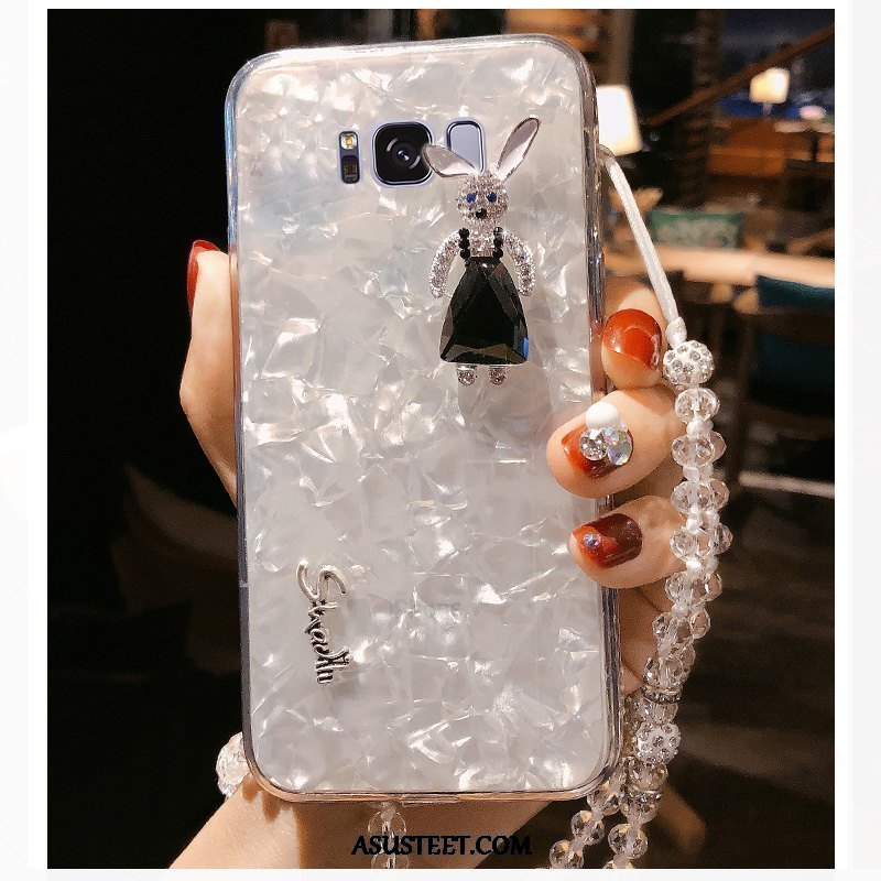 Samsung Galaxy S8+ Kuoret Luova Pehmeä Neste Kuori Suojaus Rhinestone Inlay