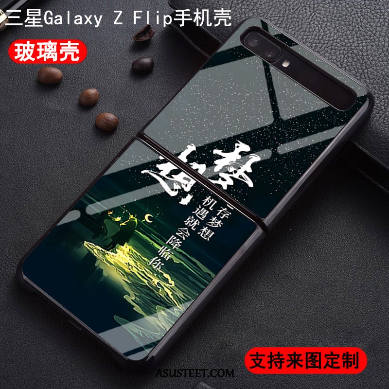 Samsung Z Flip Kuoret Tähti Net Red Vihreä Puhelimen Kova