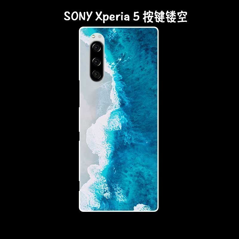 Sony Xperia 5 Kuori Kuoret Öljyvärimaalaus Kotelo Silikoni Taide Murtumaton