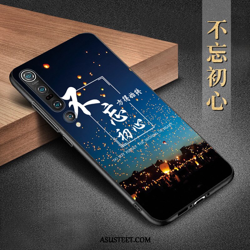 Xiaomi Mi 10 Pro Kuoret Kuori Pesty Suede Kotelo Sininen Trendi