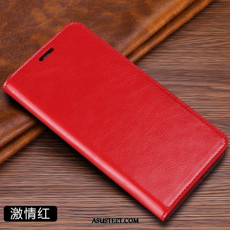 Xiaomi Mi 9t Pro Kuoret Kuori Nahkakotelo Aito Nahka Karkaisu Murtumaton